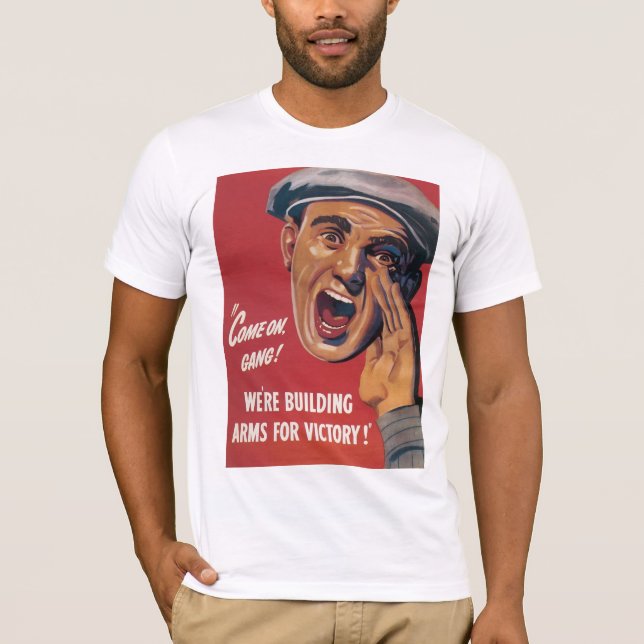 Camiseta Estamos construindo armas para a vitória (Frente)