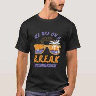 Camiseta Estamos De Folga Óculos De Professora Verão Camise