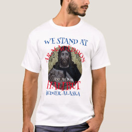 CAMISETA ESTAMOS EM ARMAGEDDON E JIG PARA HALIBUT