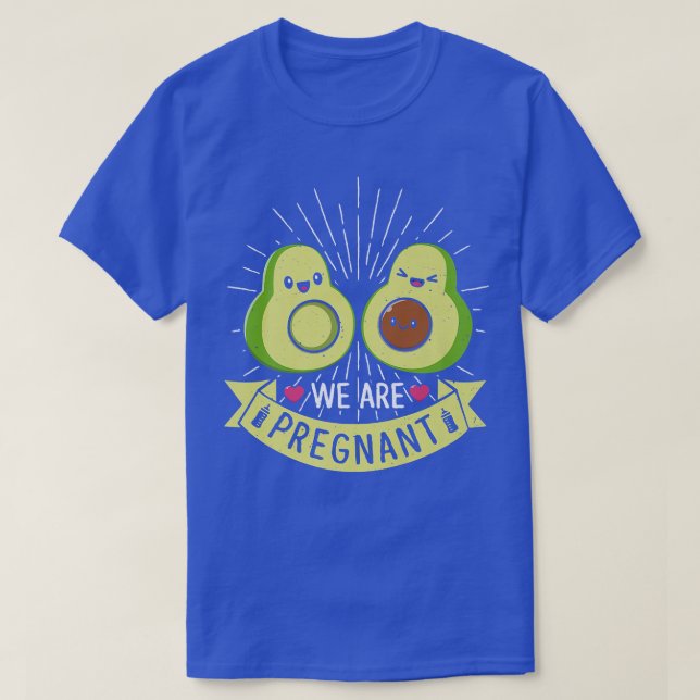 Camiseta Estamos Grávidos Mamacado Avocado Futuros Pais Pr (Frente do Design)