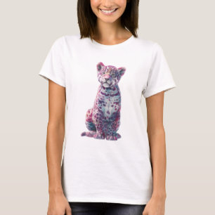Camiseta Estampa Artística do Filhote de Onça Cromático