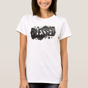 Camiseta Estampa Criativa BLESSED Divertida