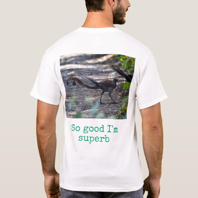 camiseta estampa de pássaro australiano (Verso)