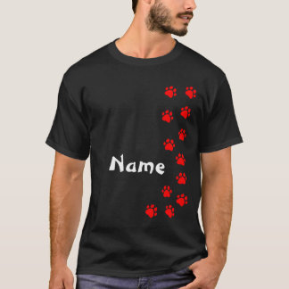 Camiseta estampa de pata - adicione seu próprio no
