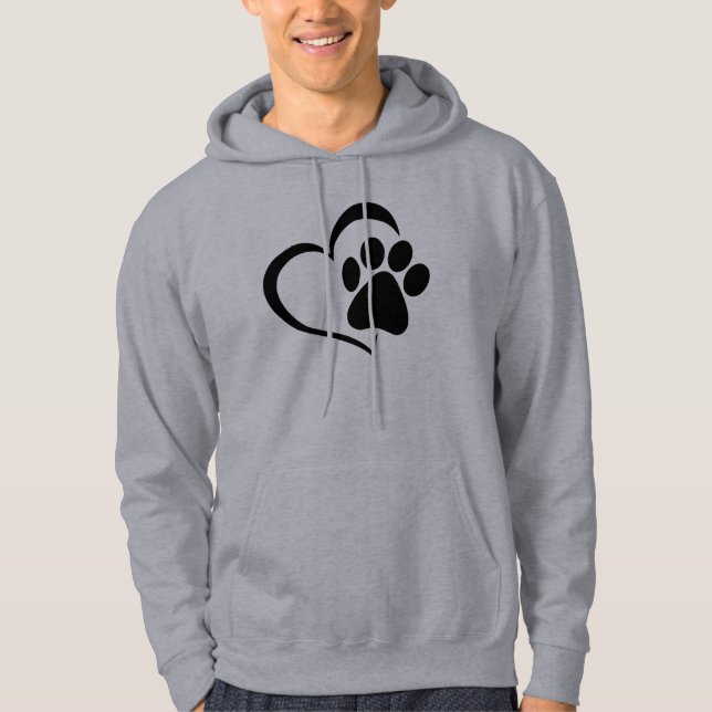 Camiseta Estampa de Pata com Coração – Presente Fo (Frente)