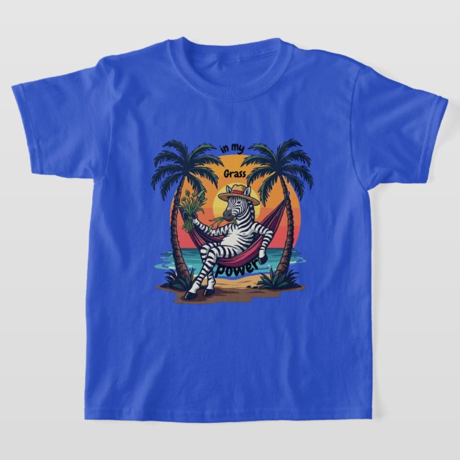 Camiseta estampa de zebra (Postura )