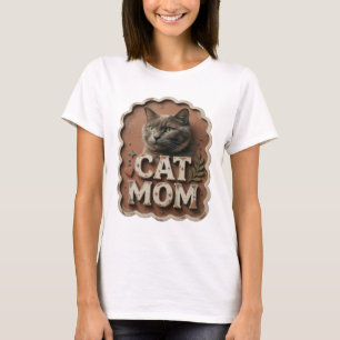 Camiseta Estampa icônica de GATA MÃE laranja