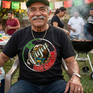 Camiseta Estampa Mexicana El Viejon Mas Chingon