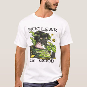 Camiseta Estampa Nuclear Retro Símbolo Atômico Gráfico