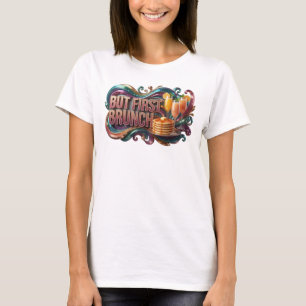 Camiseta Estampa Vibrante Laranja MAS PRIMEIRO BRUNCH