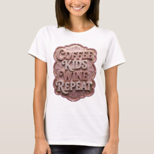 Camiseta estampada Clean Pink COFFEE KIDS WINE REP