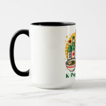 Camiseta Estampada com Caneca de Vidro da Cultura 