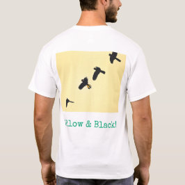 camiseta estampada de pássaro australiano