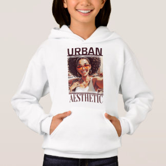 Camiseta Estampado de una Chica Afro Estilo Urbano