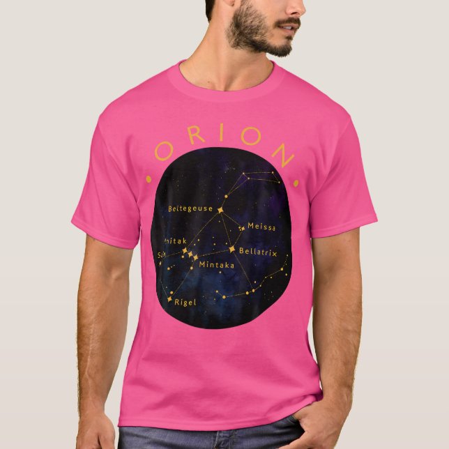 Camiseta Estampagem do tórax da constelação de Orion (Frente)
