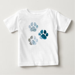 Camiseta Estampas de pata de cão - Ondas de praia e areia