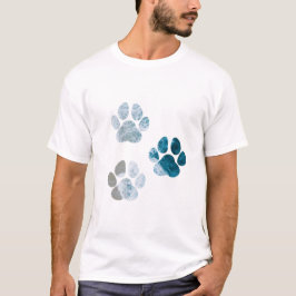 Camiseta Estampas de pata de cão - Ondas de praia e areia
