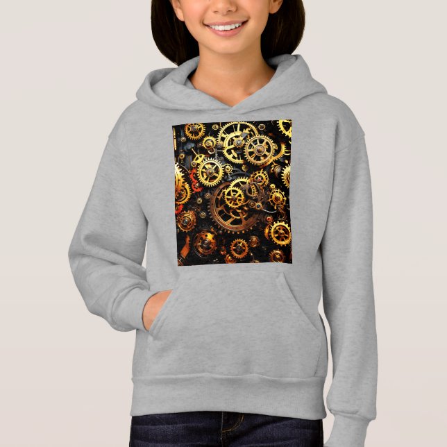 Camiseta Estampunk Clockwork Gears 1004 (Frente)