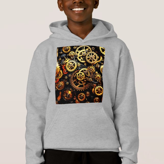 Camiseta Estampunk Clockwork Gears 1004 (Frente)
