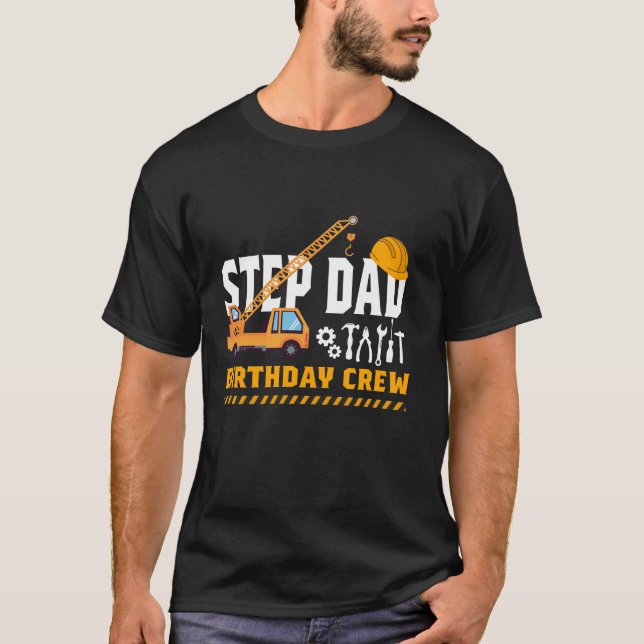 Camiseta Estância de Aniversário do Pai de Construção (Frente)