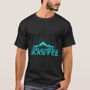 Camiseta Estância de esqui Saas-fee Alpes suíços Esqui Suíç