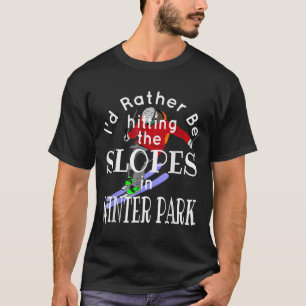 Camiseta Estância de Inverno Colorado Eu Preferiria Estar D