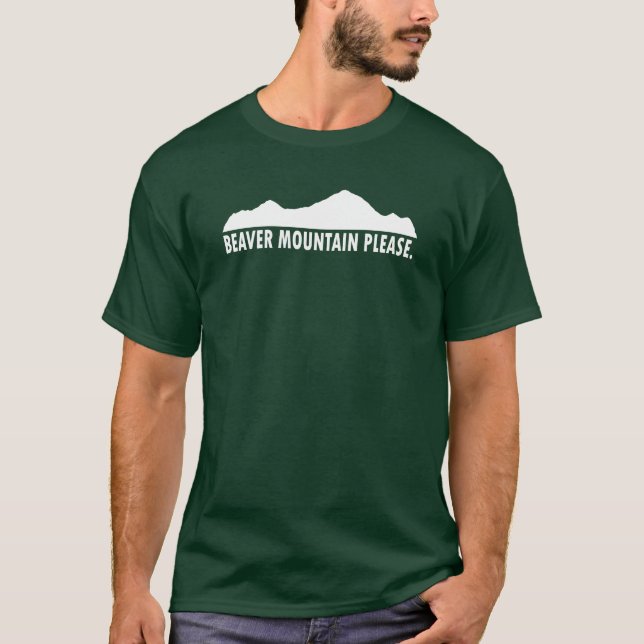 Camiseta Estância De Montanha De Beaver, Por Favor (Frente)