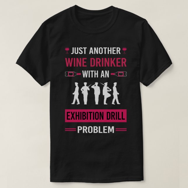 Camiseta Estanque de exposição de bebedouros de vinho (Frente do Design)