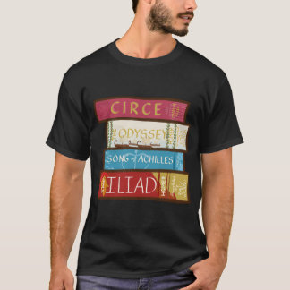 Camiseta Estante de Livros de Mitologia Grega