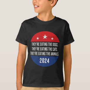 Camiseta Estão comendo os cães que estão comendo a comida