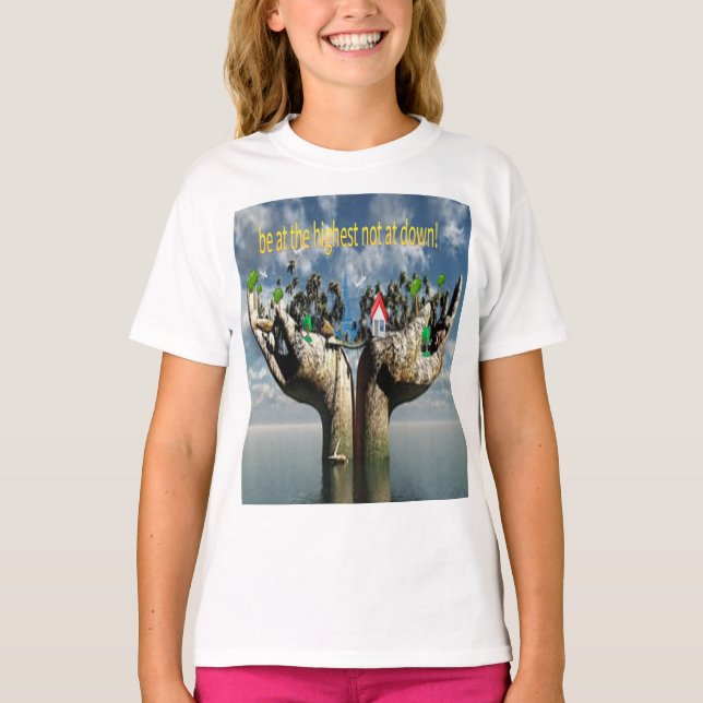 Camiseta estar ao mais alto (Frente)