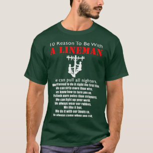 Camiseta Estar Com Um Lineman Engraçado Lineman Cita Presen