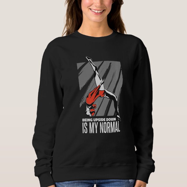 Camiseta Estar De Cabeça Para Baixo É O Meu Ginásio Normal, (Frente)