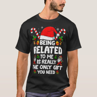 Camiseta Estar Relacionado A Mim Engraçada Família Natal Xm