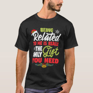 Camiseta Estar Relacionado A Mim Piada Engraçado Gi Natal