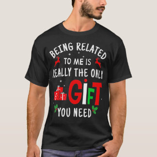 Camiseta Estar Relacionado A Mim Um Engraçado Xmas Da Famíl