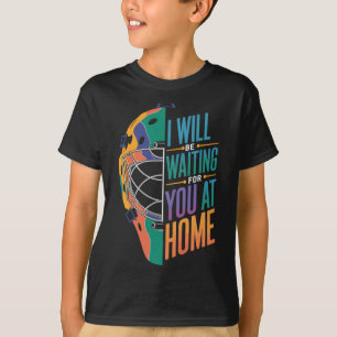 Camiseta Estarei Esperando Por Você Em Casa Softll Catcher 