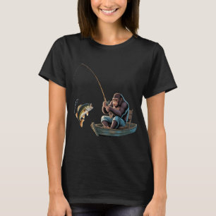 Camiseta Estarei no Barco Pescando Piada de Pai Marinheiro