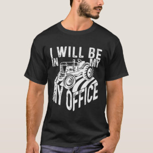 Camiseta Estarei No Meu Escritório Agricultura De Design