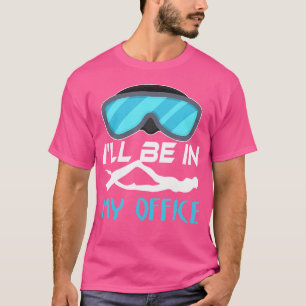 Camiseta Estarei No Meu Escritório Diver Scuba Diving