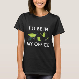 Camiseta Estarei No Meu Escritório Funil Jardineiro