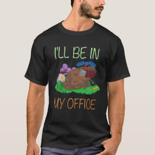 Camiseta Estarei No Meu Escritório Gardening - Gi Criativo
