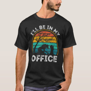 Camiseta Estarei No Meu Escritório Gardening Retro Vintage