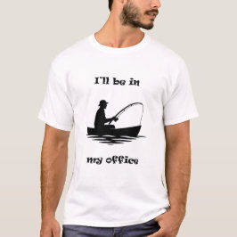 Camiseta Estarei no Meu Escritório Presente Divertido de Pe