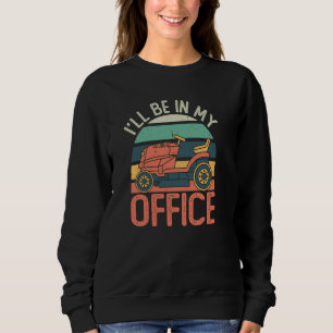 Camiseta Estarei No Meu Office Lawn Mower Landscaper