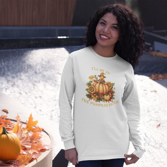 Camiseta Estarei No Pumpkin Patch (Criador carregado)