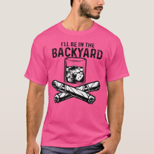 Camiseta Estarei No Quintal Charuto Whisky