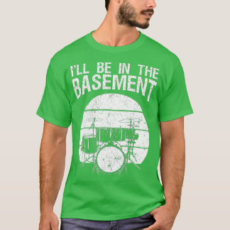 Camiseta Estarei no tambor de cave do Drummer