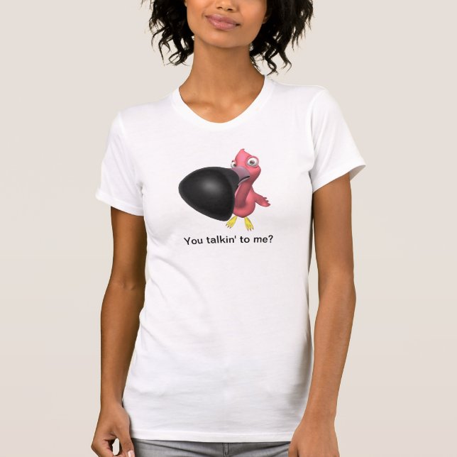 Camiseta Estás a falar comigo? Flamingo (Frente)