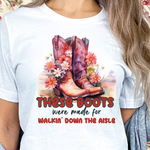 Camiseta Estas botas foram feitas para caminhar pelo saguão